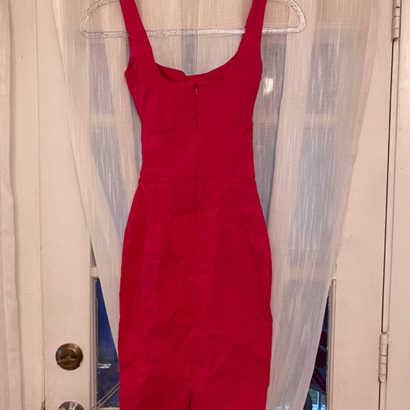 HYBRID Sleeveless Tie Front Pencil Midi Dress. NWT - Picture 4 of 6